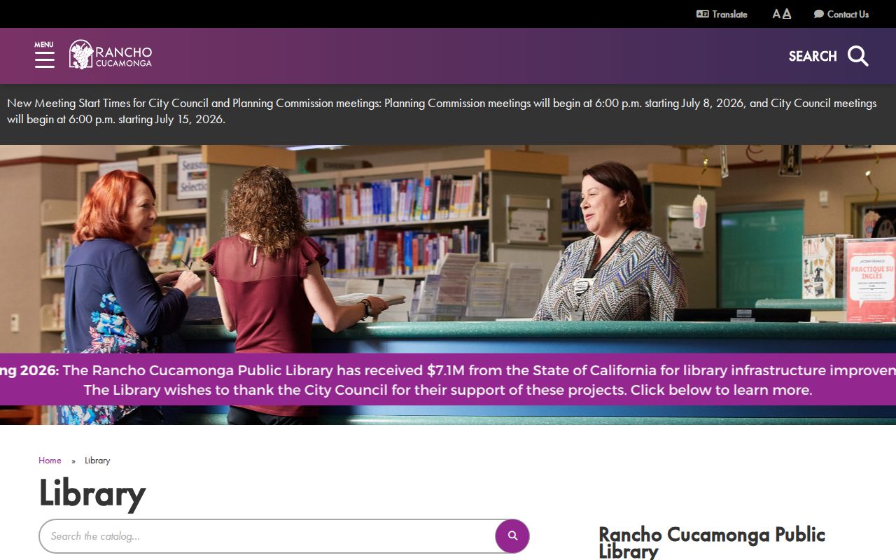 Rancho Cucamonga residents directory library research