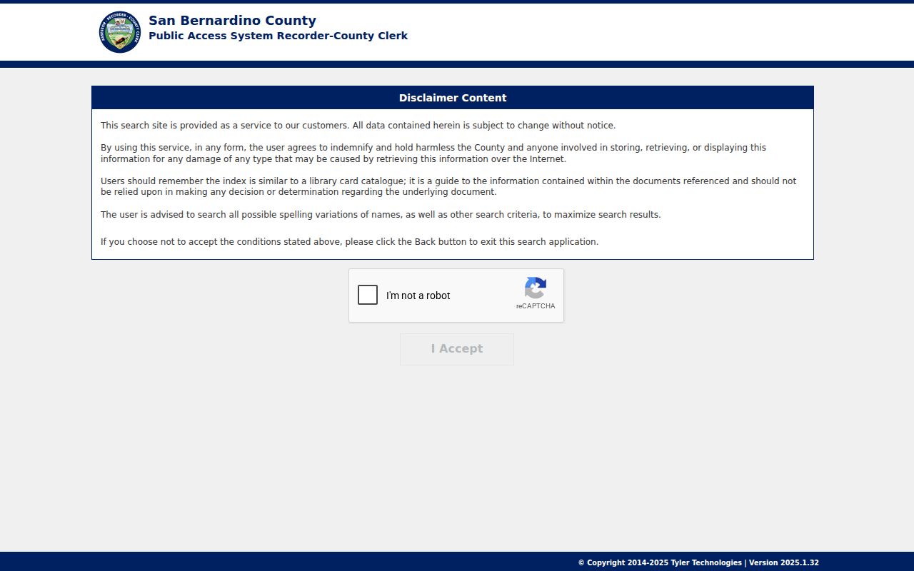 Rancho Cucamonga street directory recorder grantor grantee search